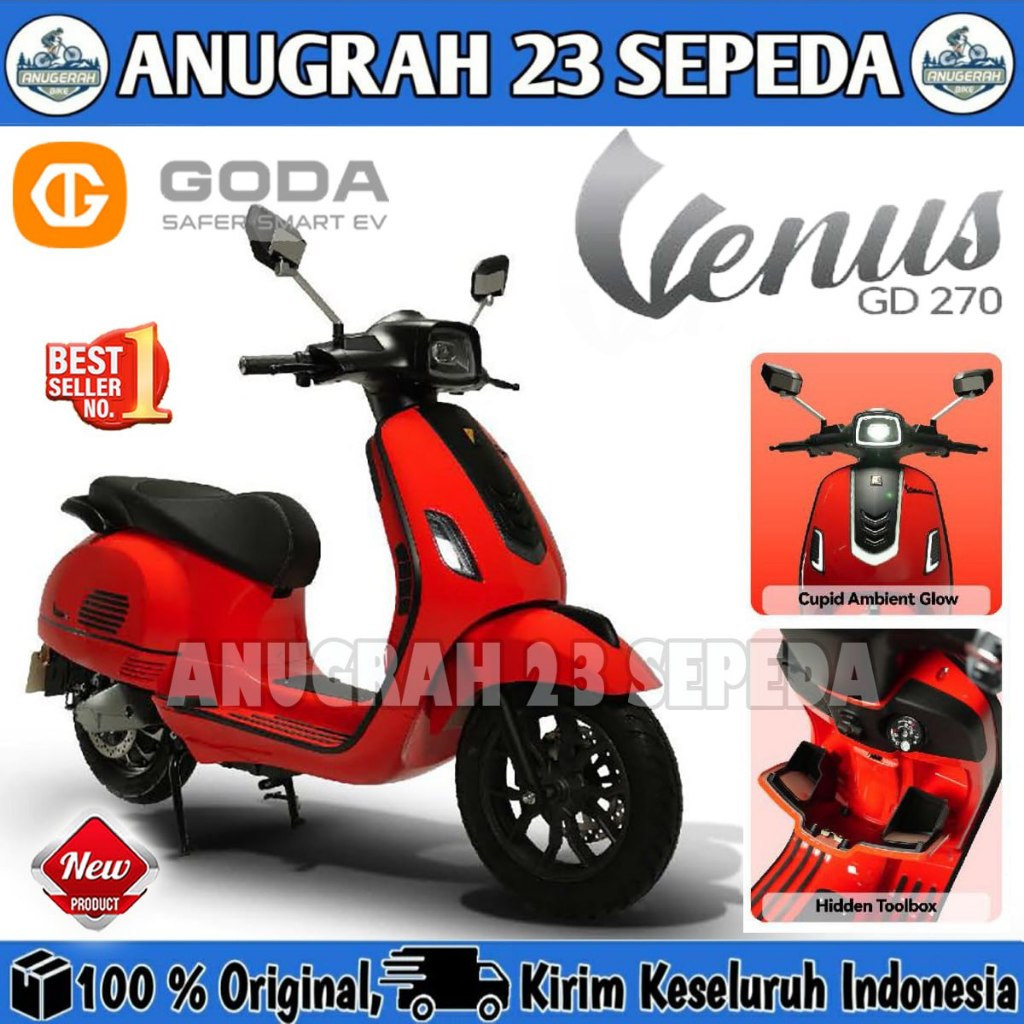 MOTOR LISTRIK GODA GD 270 VENUS 72V 20AH 3000 Watt