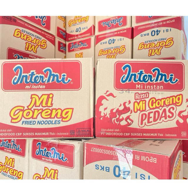 

[1 DUS ISI 40 PCS] MIX INTERMIE GORENG x INTERMIE PEDAS