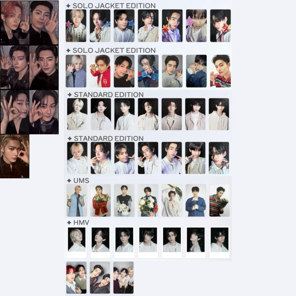 (READY STOCK) PHOTOCARD OFFICIAL ENHYPEN YOI AJINOMOTO STANDARD UMS HMV POB YANMAR JUNGWON HEESEUNG 