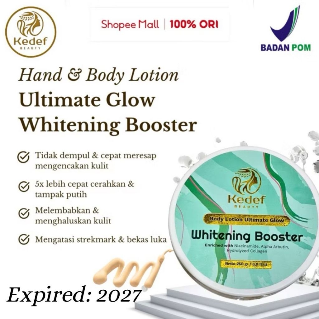 BODY LOTION ULTIMATE GLOW WHITENING BOOSTER BPOM