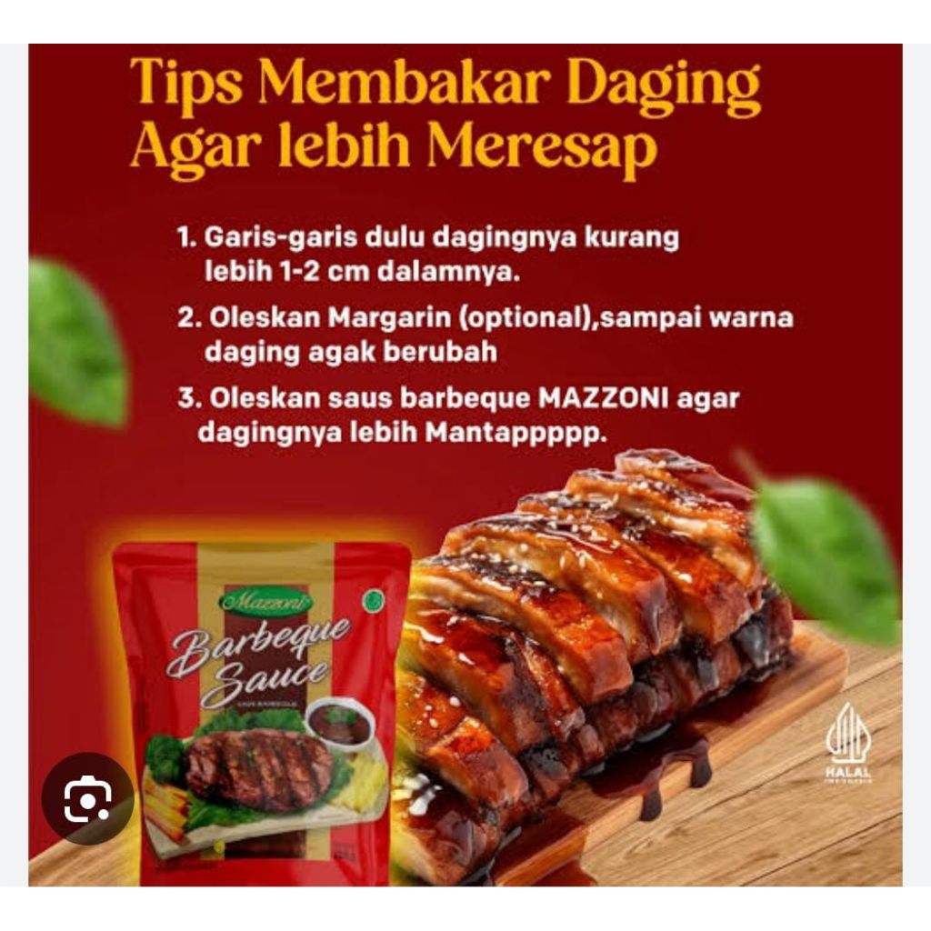 

Mazzoni saus barbeque 250gram