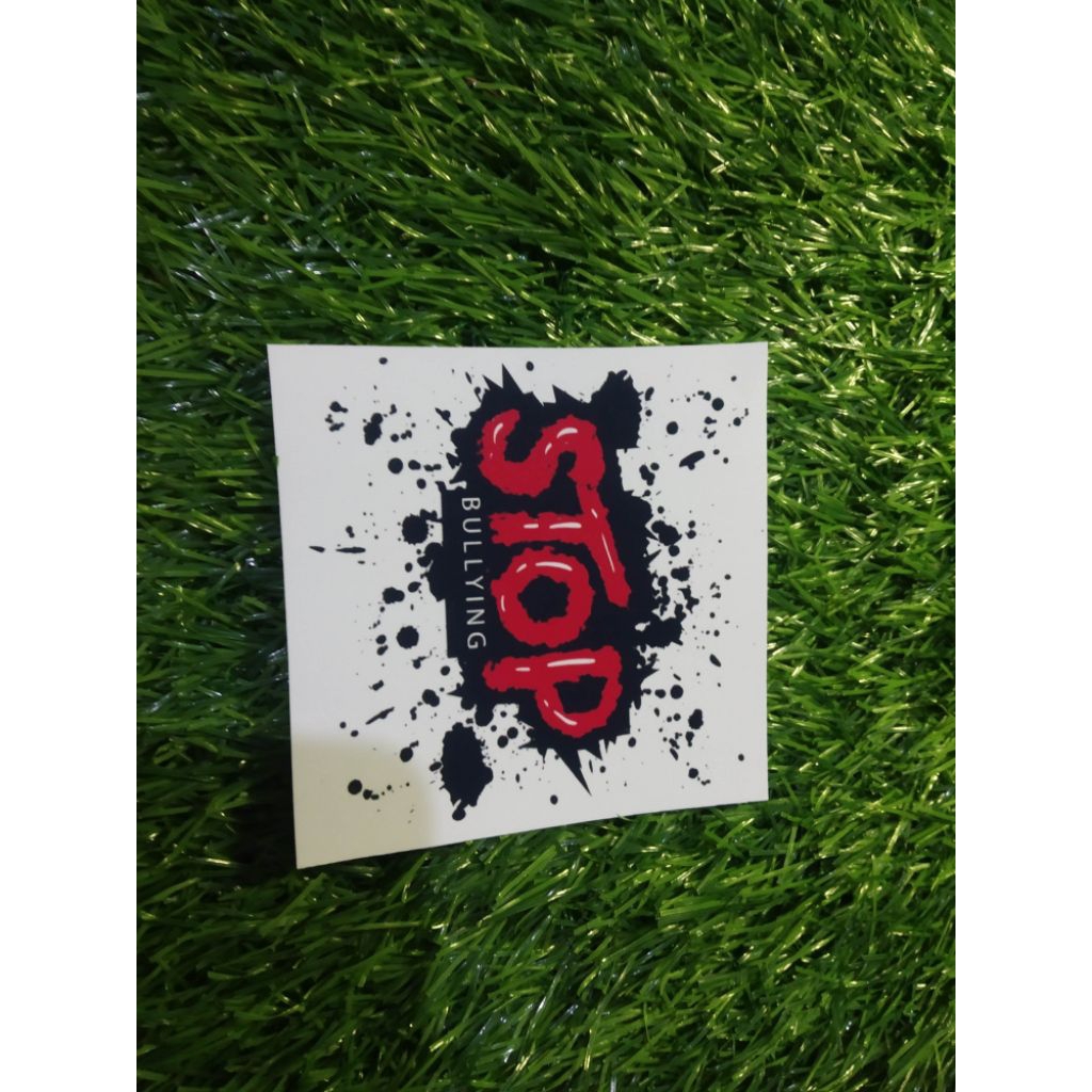 

stiker vinyl stop bullying