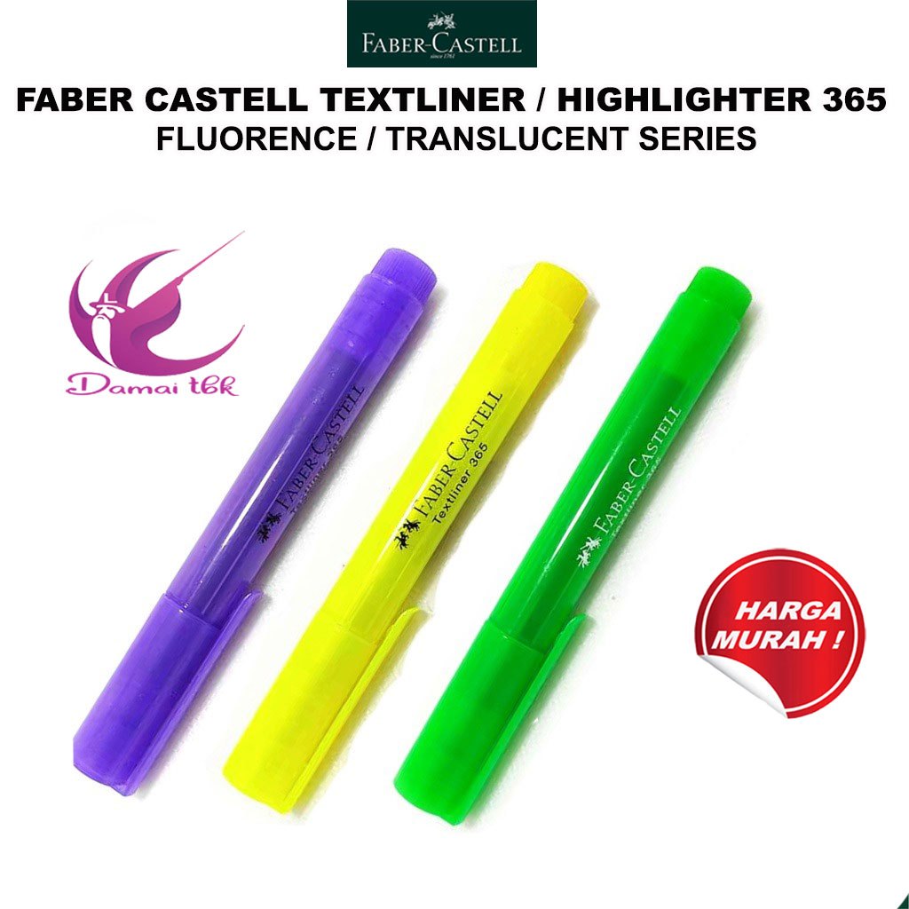 

Faber Castell Textliner Highlighter Fluorence / Translucent 365 Series