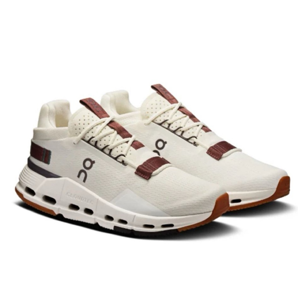 On Cloudnova 2 White Burgundy