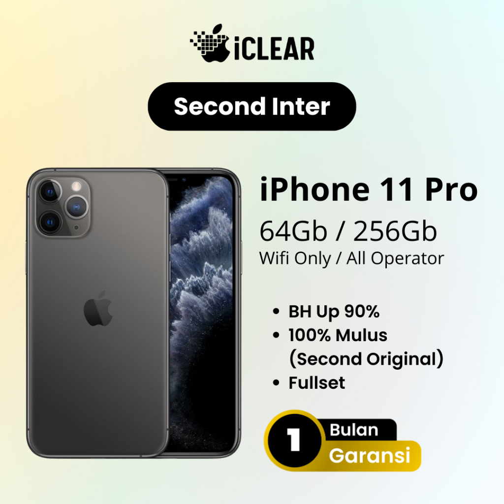 iPhone 11 PRO Inter 64Gb 256Gb Second Fullset Mulus Bergaransi