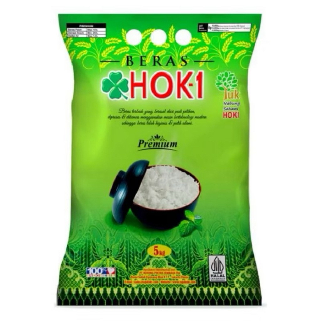 

BERAS HOKI PREMIUM 5KG Kuliatas Terbaik