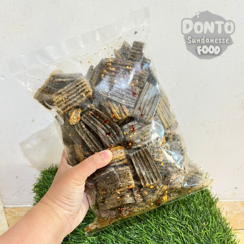 

DONTO Seblak kerupuk Jengkol Bumbu Chili oil extra daun jeruk rasa pedas dan original Home made