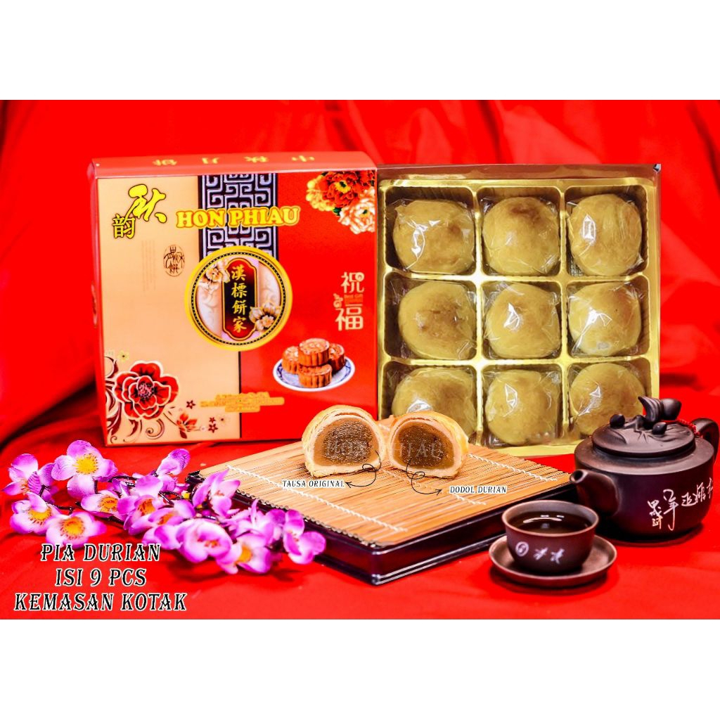 

mooncake/ kue bulan/ pia durian+ tausa