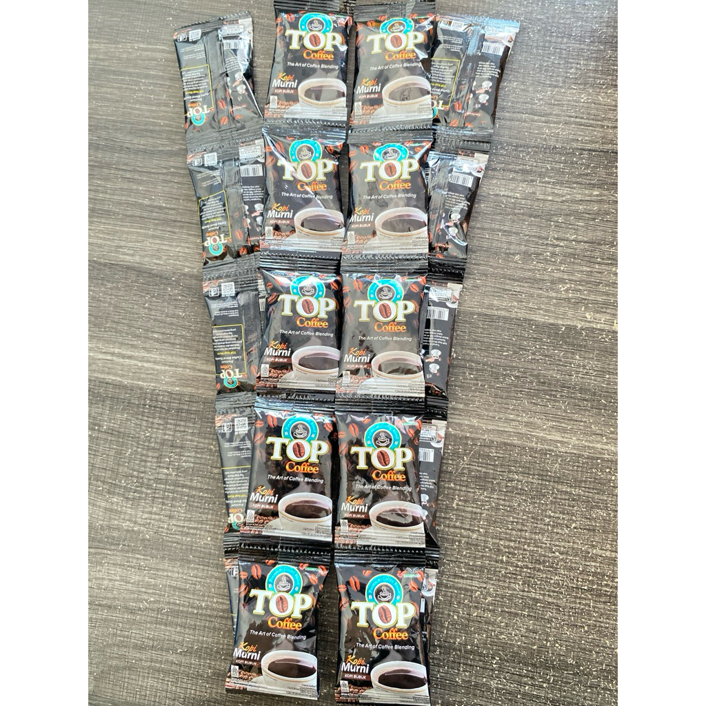 

[2 RENCENG ISI 20 SACHET] TOP COFFE MURNI 6g x 20 SACHET