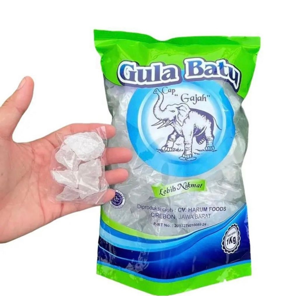

GULA BATU KRISTAL SUPER CAP GAJAH KEMASAN SUPERMARKET BERAT BERSIH 1 KG