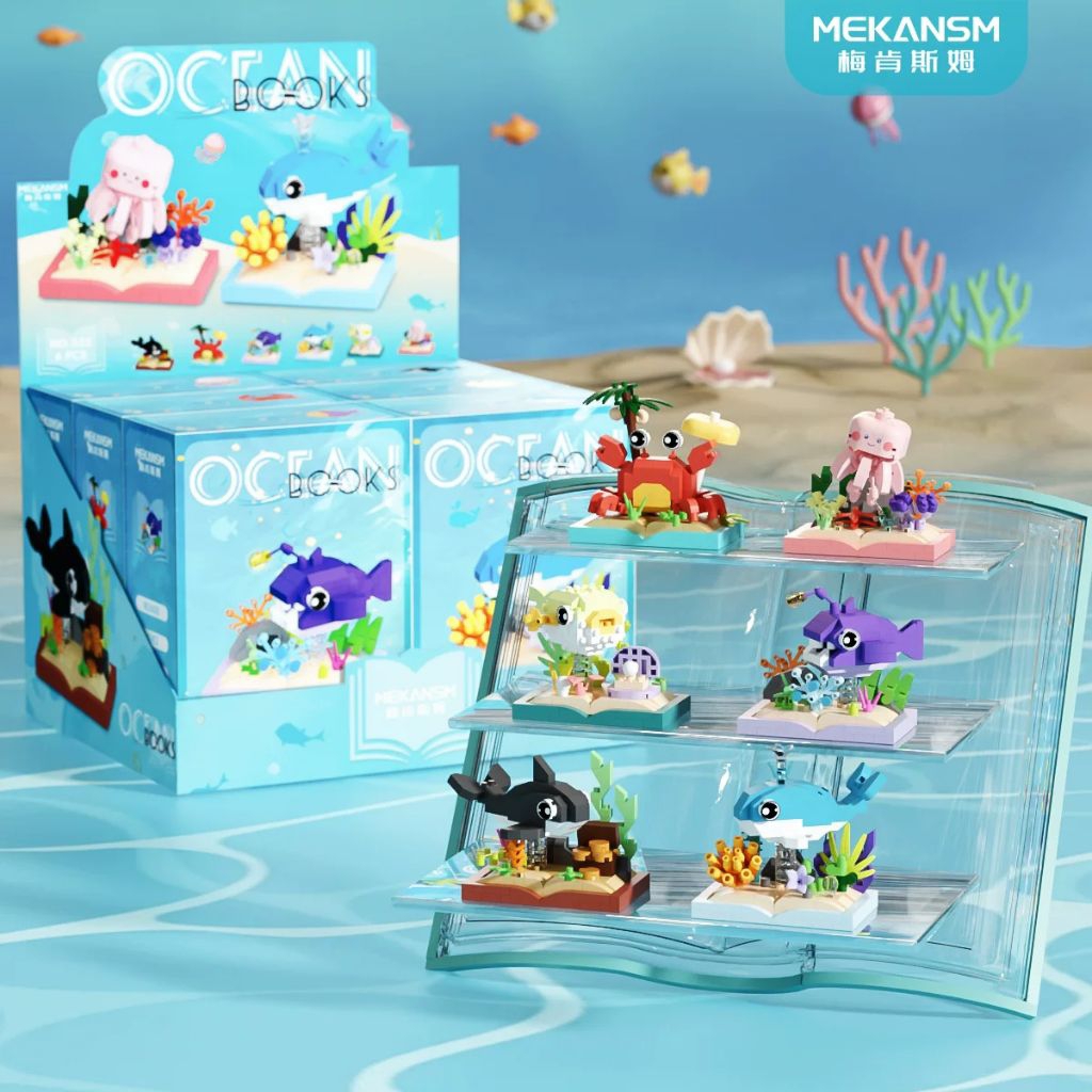 Building Blocks Mainan Balok Susun Bricks - Ocean Book