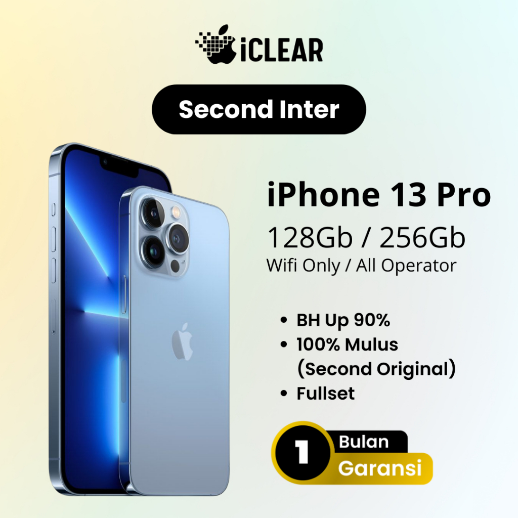 iPhone 13 PRO Inter 128Gb 256Gb Second Fullset Mulus Bergaransi