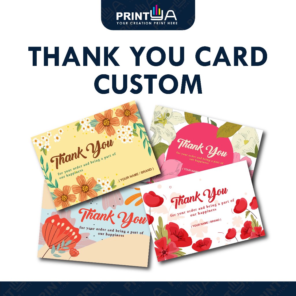 

Thank You Card- Thankyou Card - Kartu Ucapan Terima Kasih Olshop - Thank You for order