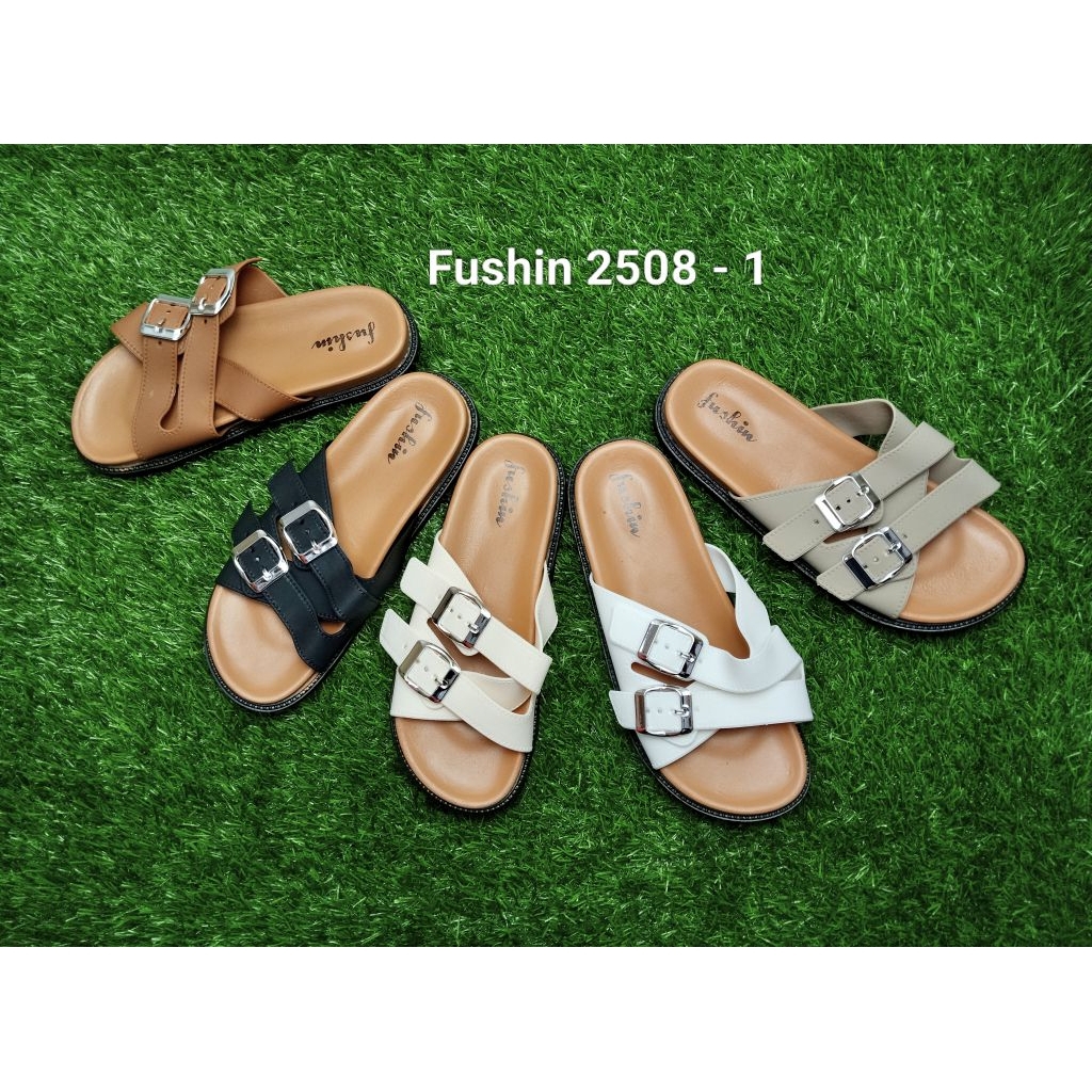 KDS | Fushin - 2508-1, Sandal Selop Jelly Karet Wanita Cewe Import/ Sendal Slip On Terbaru
