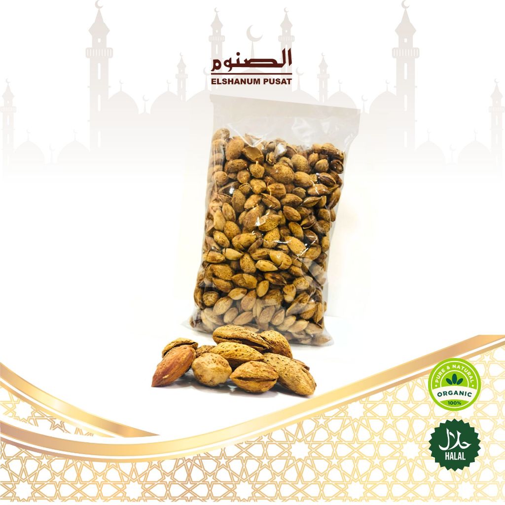 KACANG ALMOND 1 kg / KACANG ALMOND PANGGANG / KACANG ARAB / KACANG ALMOND VANILLA