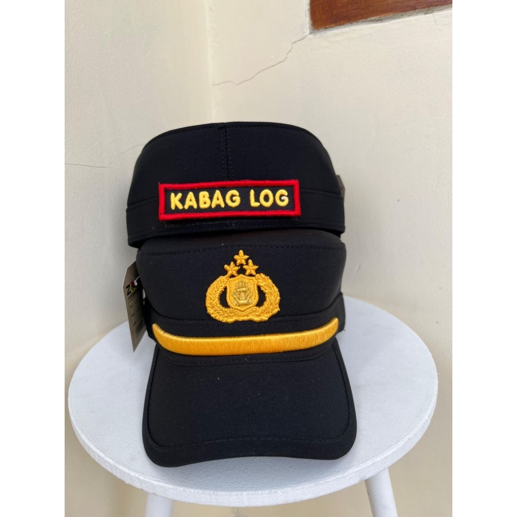 Jual Topi Pama Polri Premium | PILKEP PAMA ZONA ARMY ORIGINAL FULL HITAM TANPA RELL + CUSTOM PEREKAT