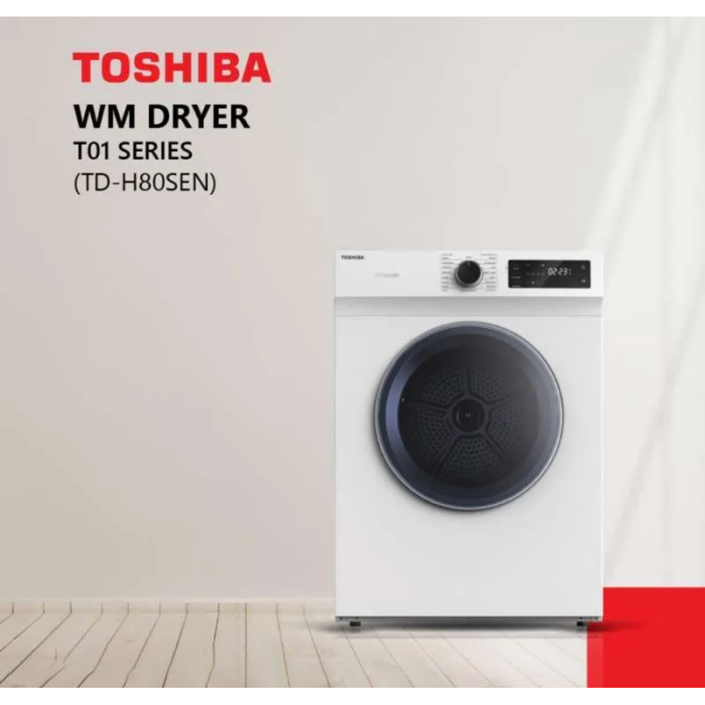 Toshiba dryer mesin pengering pakaian inverter TD-H80SEN
