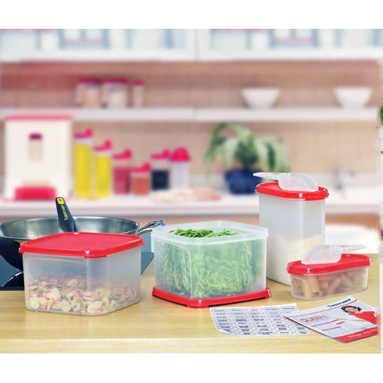 Tupperware Queen Collection Toples Set Food Container Toples Makanan Wadah Makan Wadah Barang Kotak 