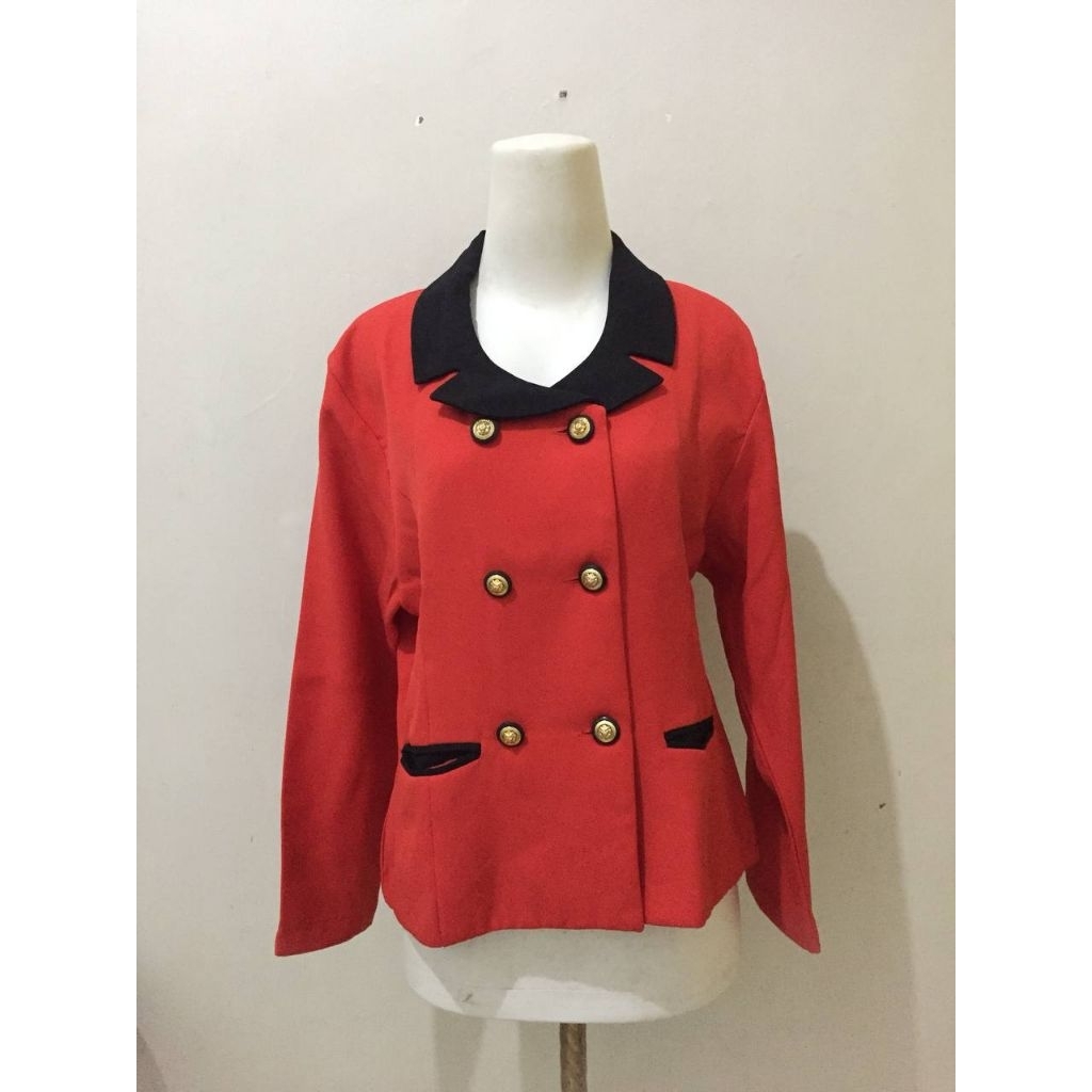 [preloved] vintage blazer merah