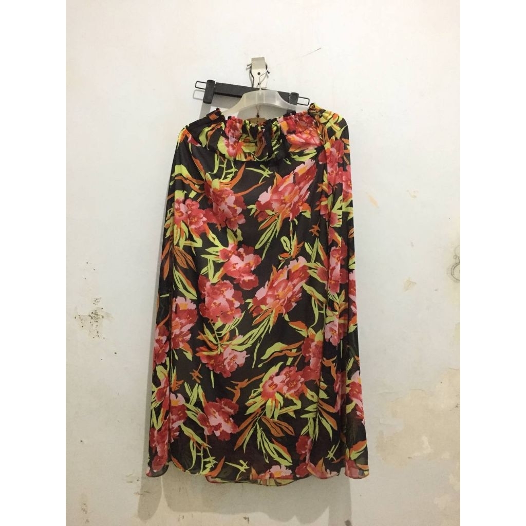 [preloved] rok floral vintage sifon