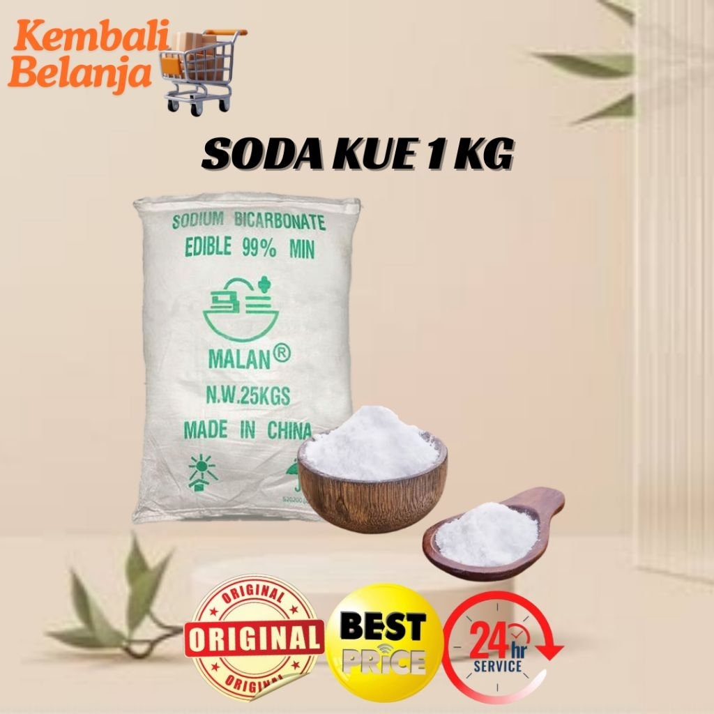 

Soda Kue/ Sodium Bicarbonate/ Baking Soda Food Grade 1 Kg
