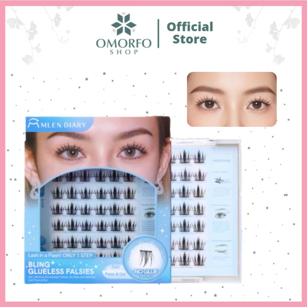 [Omorfo] Accessories Mlen Diary Bling Glueless Falsies Lash | Mlen Diary Bulu Mata Palsu Bling/Idol 