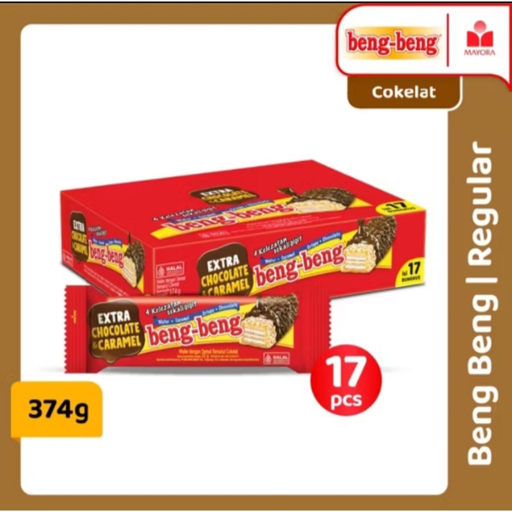 

KUPILIHKAN!! BENG BENG WAFER CHOCOLATE CARAMEL 25GRAM/ WAFER COKLAT BENG BENG