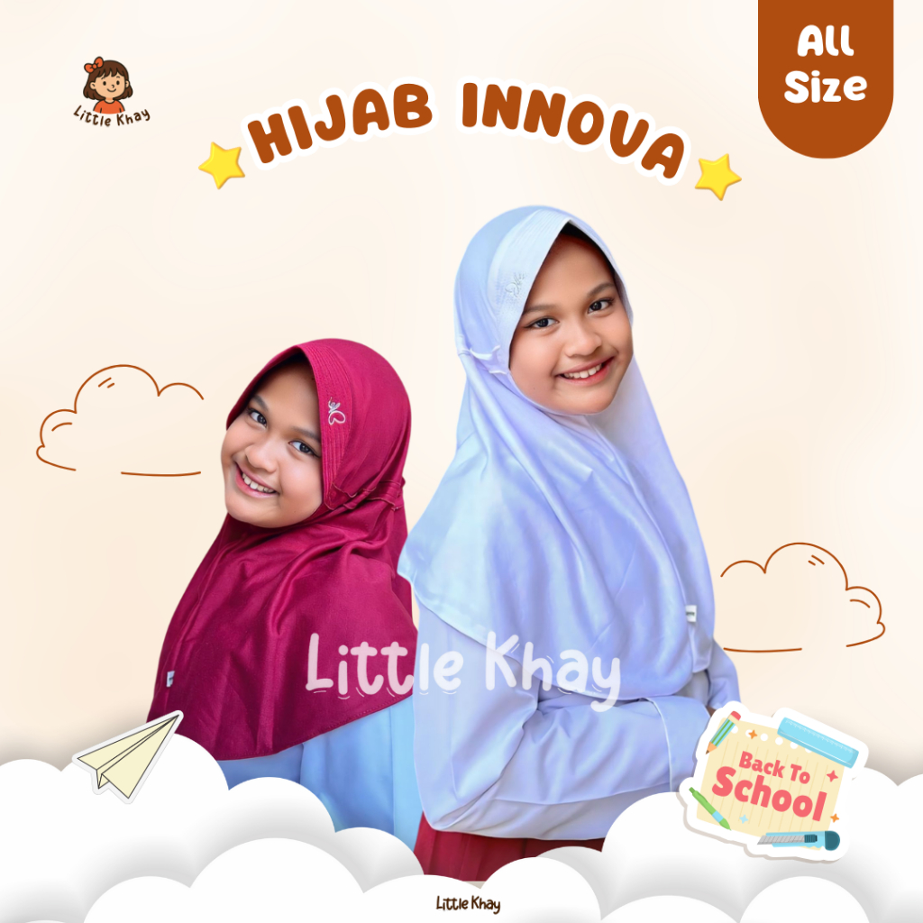 Hijab Jilbab Anak Sekolah Serut INNOVA SD MI
