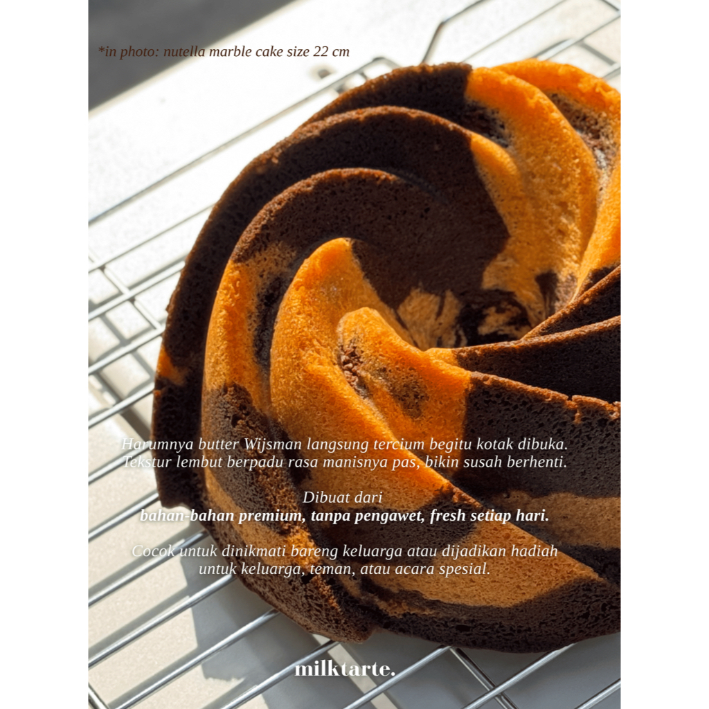 

Milktarte - Choco Mocha Marble Cake 22 CM