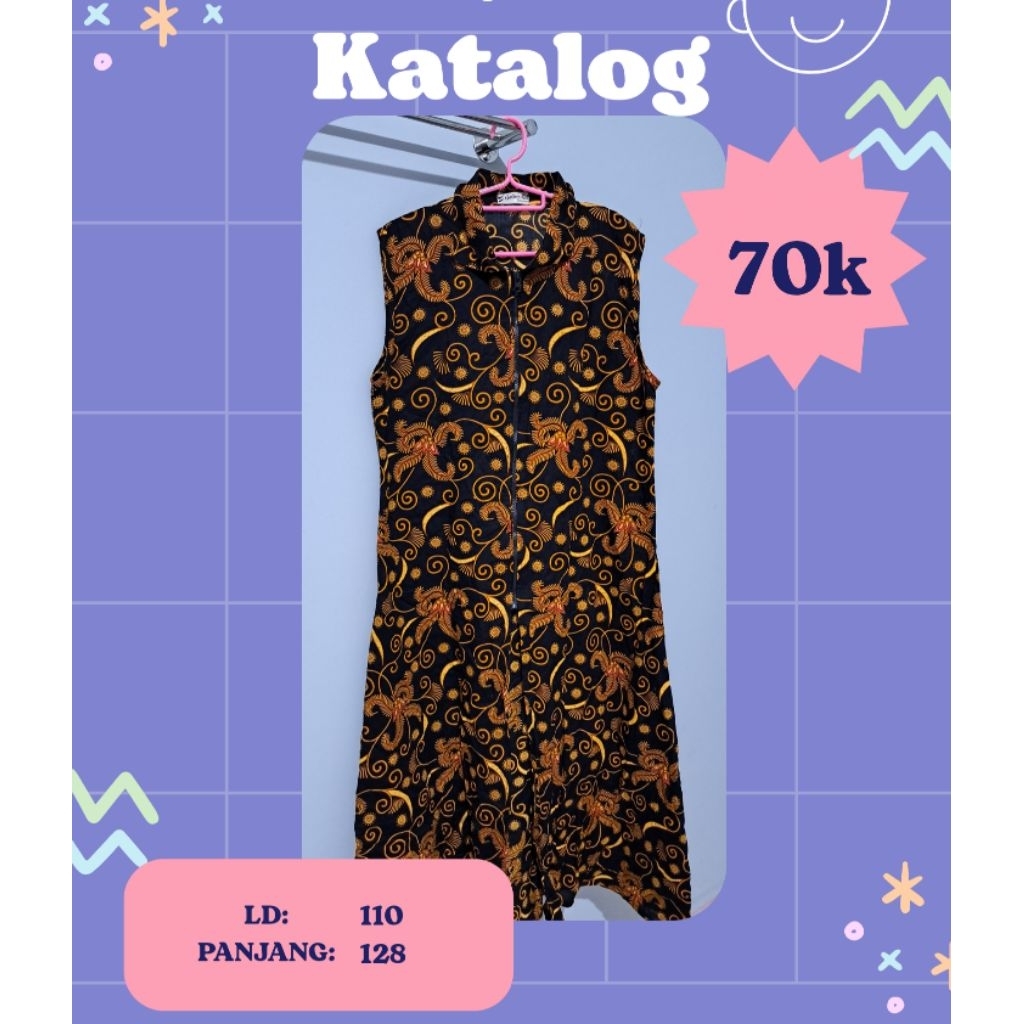 [PRELOVED] Outer / Long Cardigan Batik LD 110