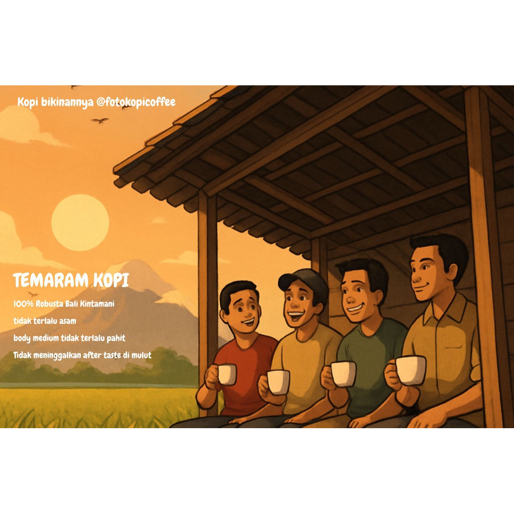 

Temaram Kopi,Robusta Bali Kintamani 100 gr