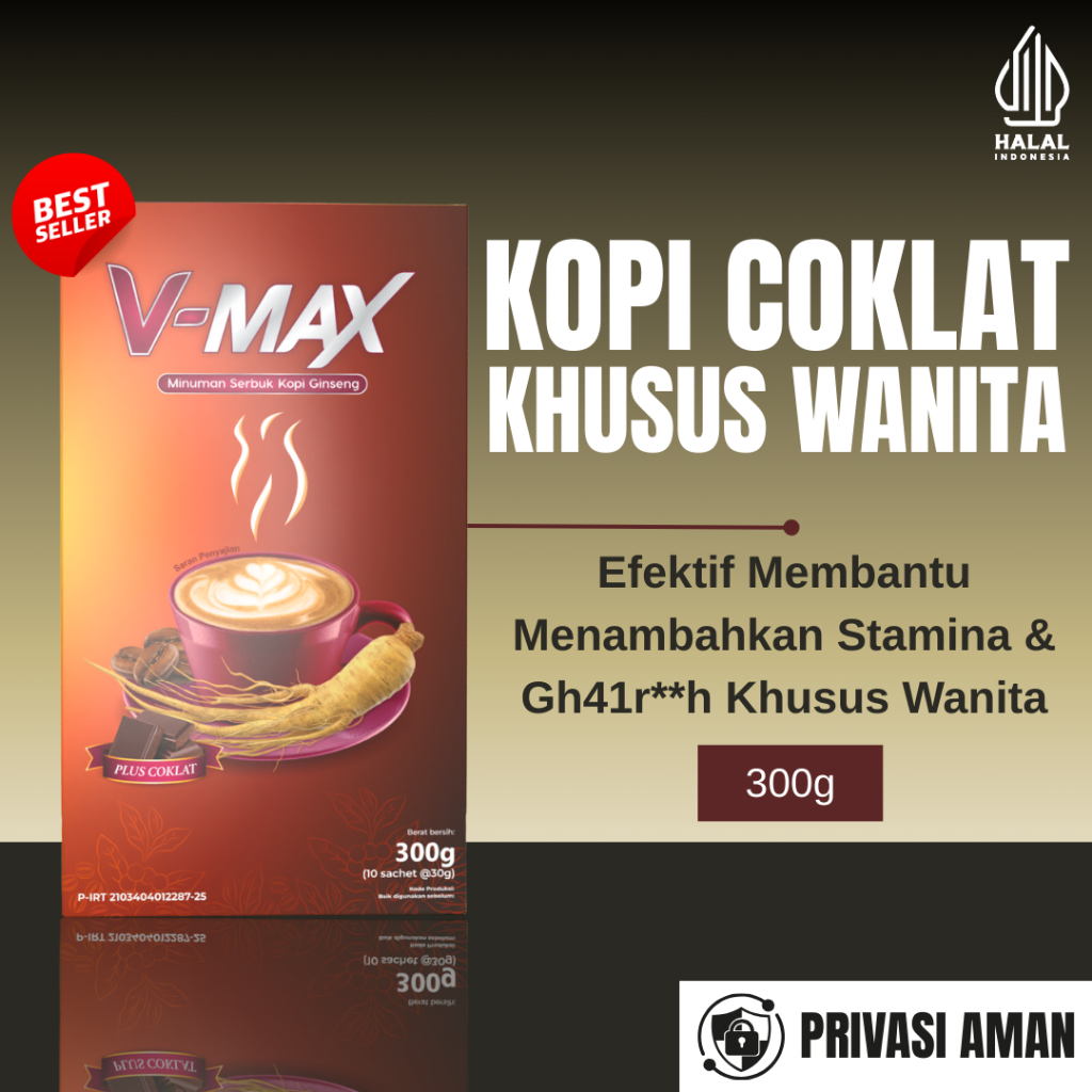 

V MAX Minuman Rasa Cokelat Original Termurah BPOM (1 Box Isi 10)