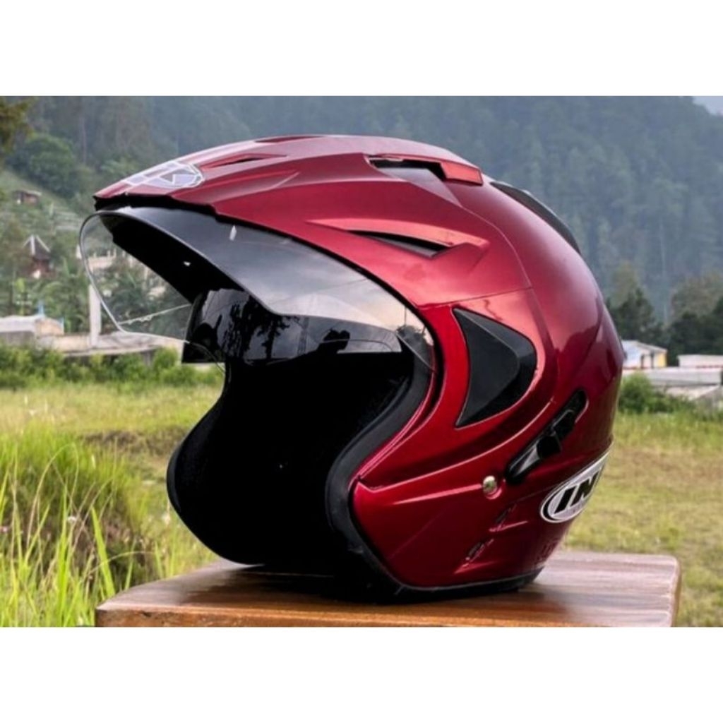 Helm Pria INK Double Visit Red