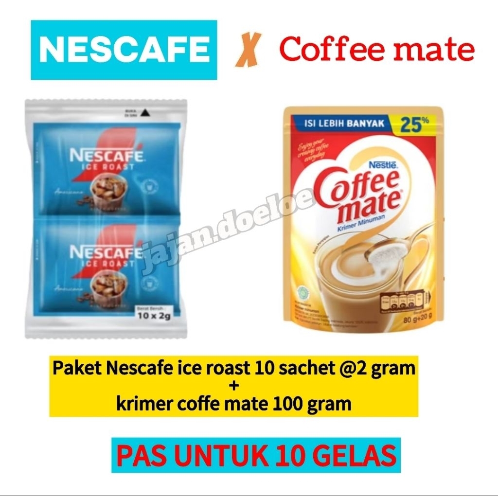 

Paket kopi Nescafe ice roast dan coffe mate
