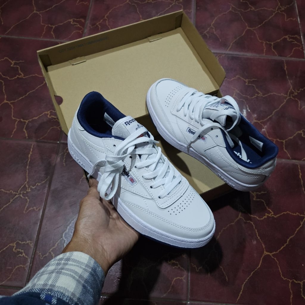 Abuy Project Reebok Club C85 Vintage White Navy