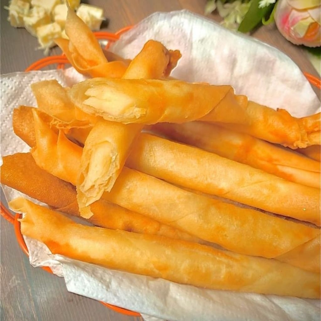 

cheese rolls vacum isi 8 tinggal di goreng