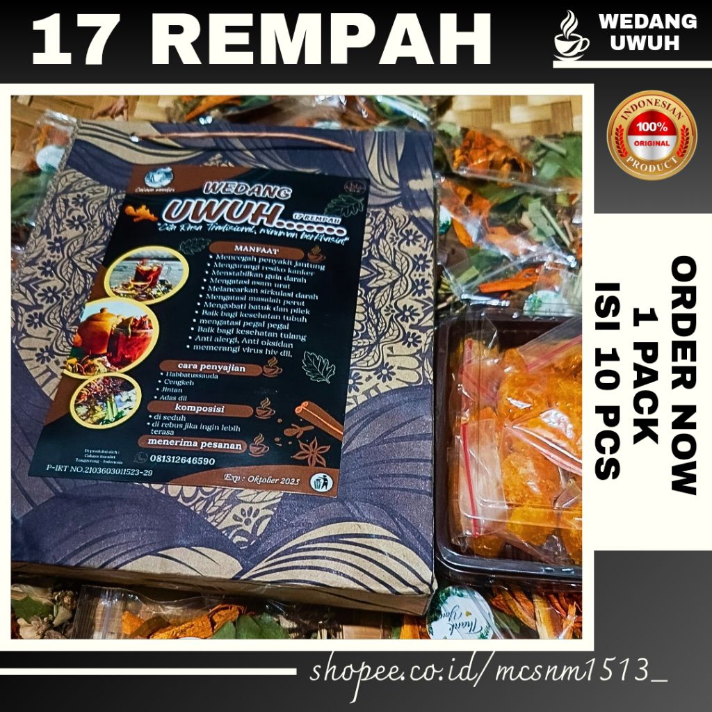 

Wedang uwuh 17 Rempah plus gulabatu , Habbatussauda , Cengkeh|| Wedang uwuh khas Jogja || Herbal JSR