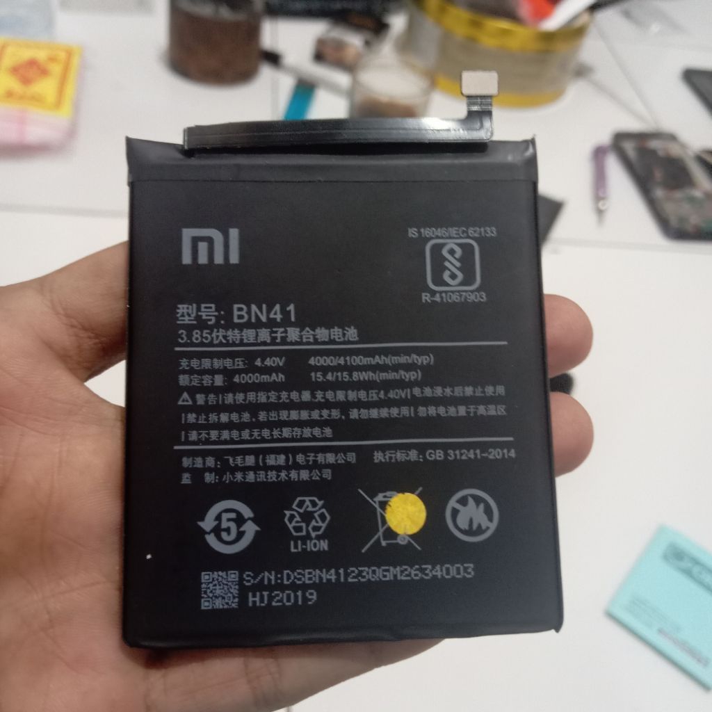 BATTERY BATTRE MODEL BN41 XIAOMI NOTE 4X ORIII COPOTAN FUNGSI NORMAL