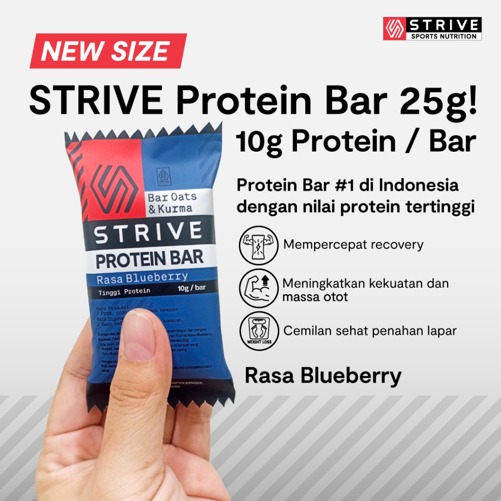 

STRIVE Protein Bar Mini Size (25gr) 1 pcs