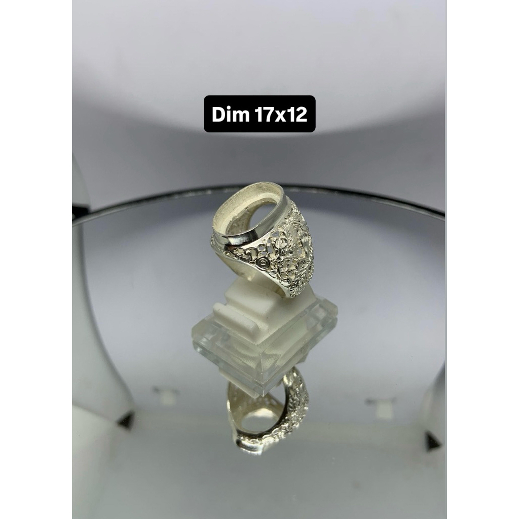 Syahira Silver Ring Perak 925 Model Ukir naga dim 17x12