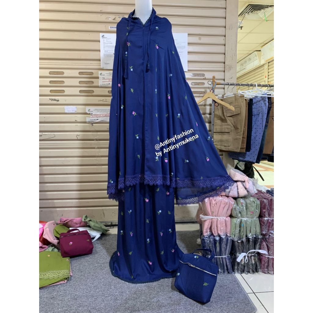 Mukena katun rayon bordir premium/ mukena katun rayon Premium / mukena dewasa/ mukena katun/ mukena 