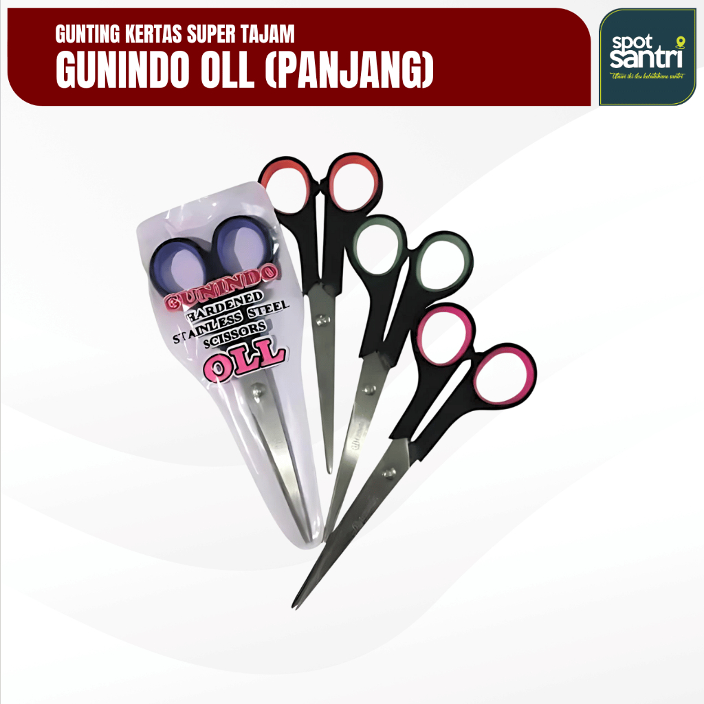 

Gunting Kertas Serbaguna Gunindo OLL (Panjang) Super Tajam Original | [PCS]