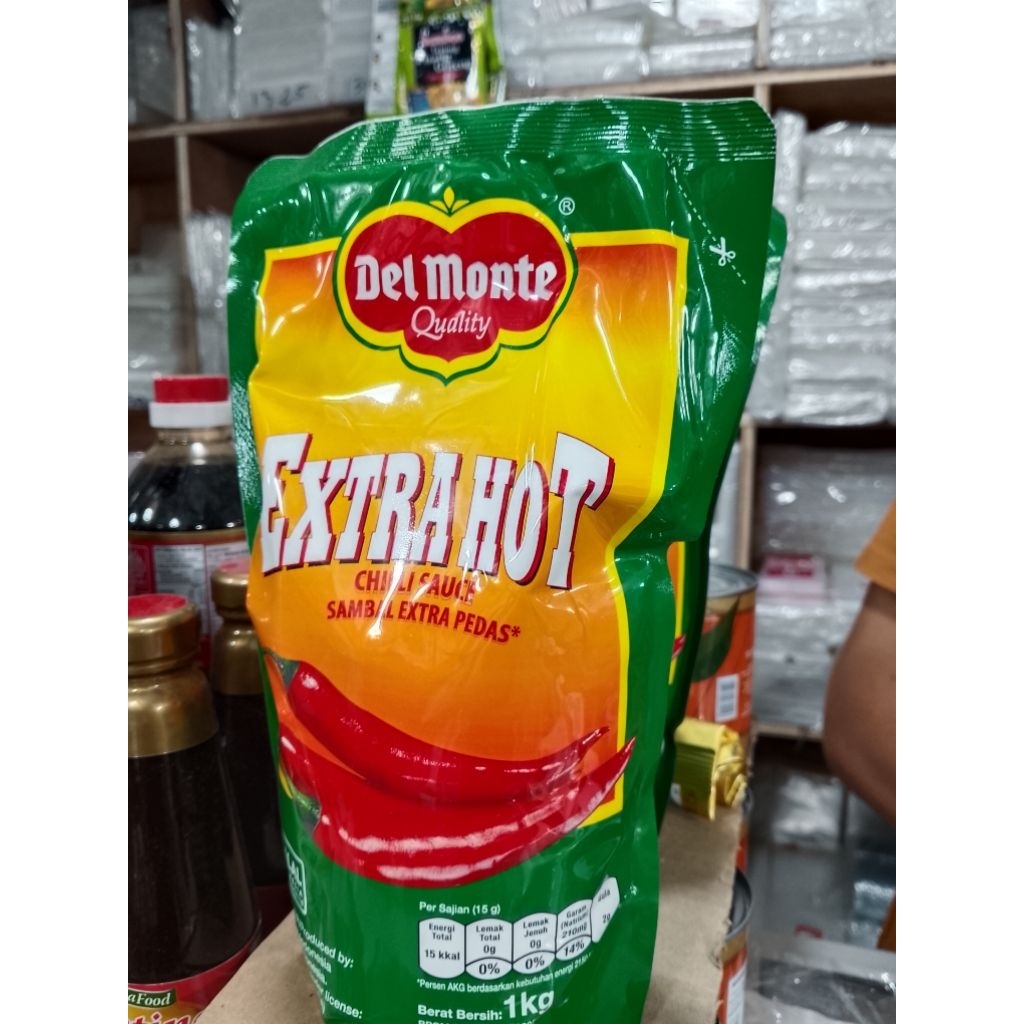 

SAUS SAMBAL EXTRA HOT DELMONTE POUCH 1KG DEL MONTE CHILLI SAUCE