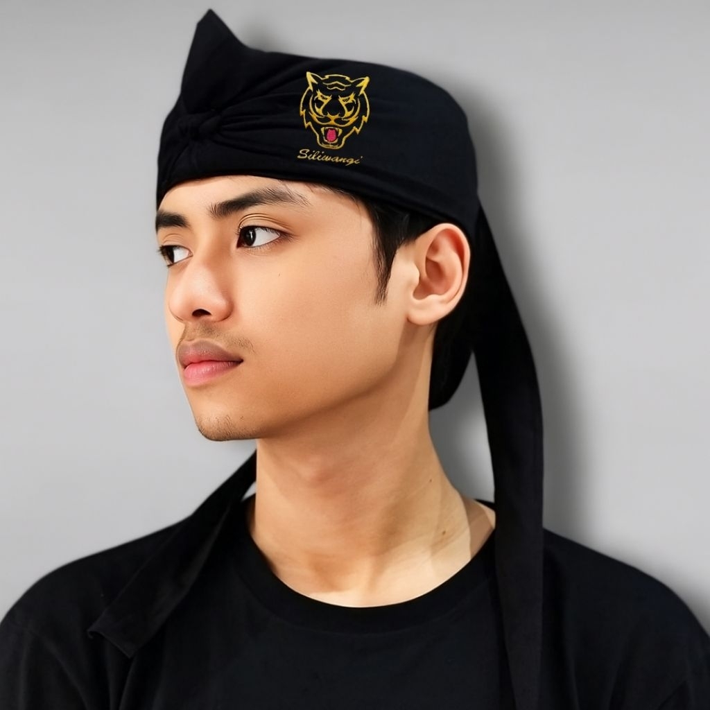 Blangkon Sunda "Prabu" Motif Bordir Siliwangi Blangkon Parahyangan Style From Kedai Peci