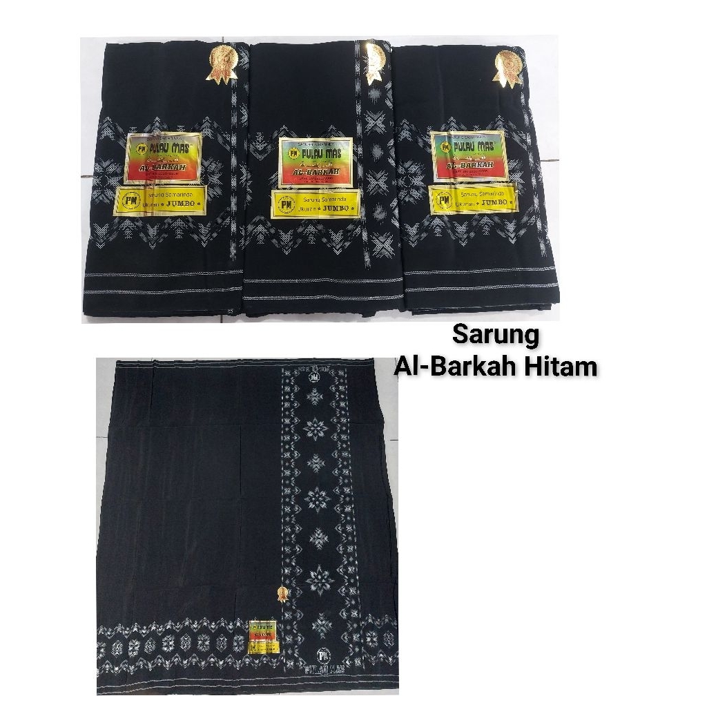 Sarung Samarinda Al Barkah Hitam