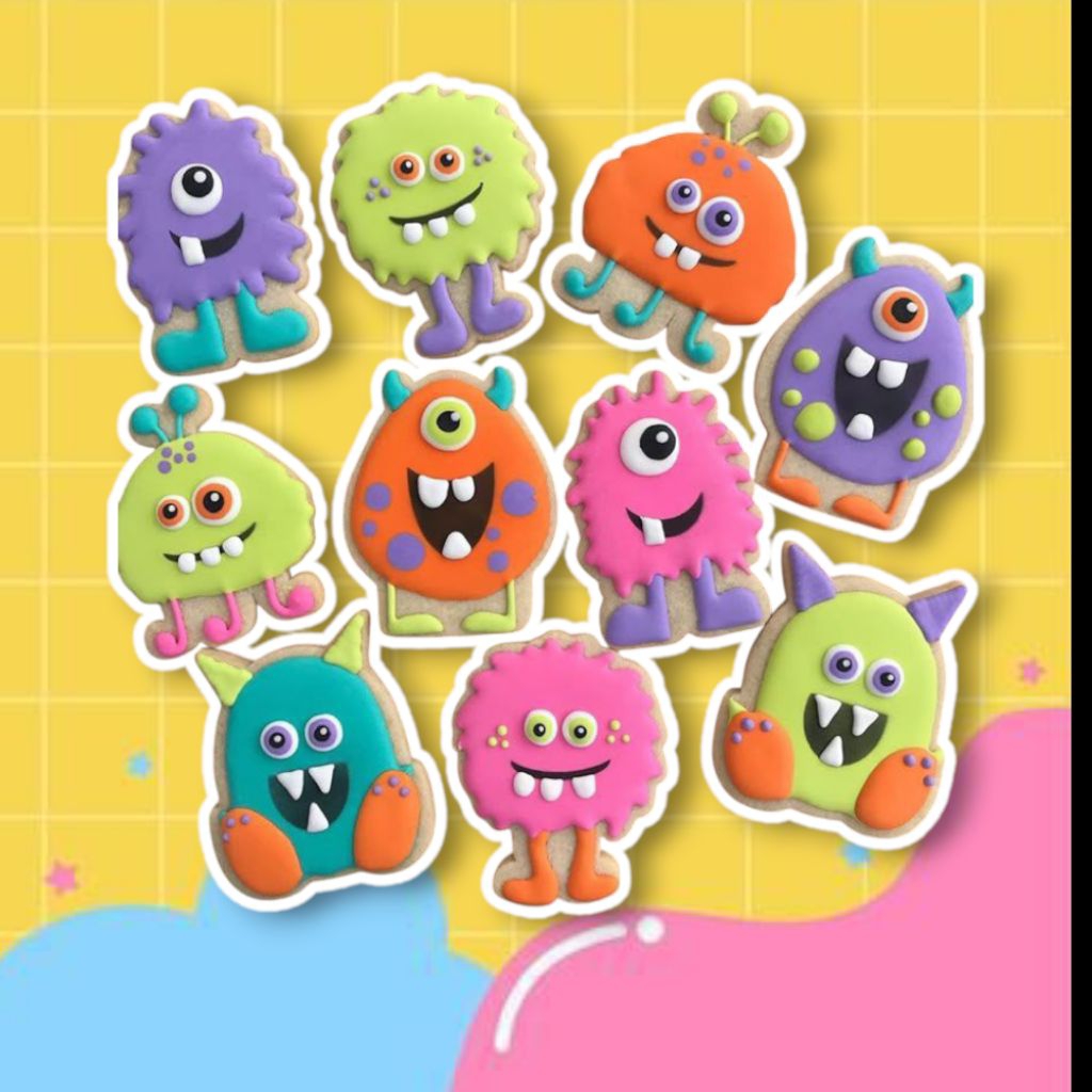 

kukis hias Tema Monster - kukis karakter