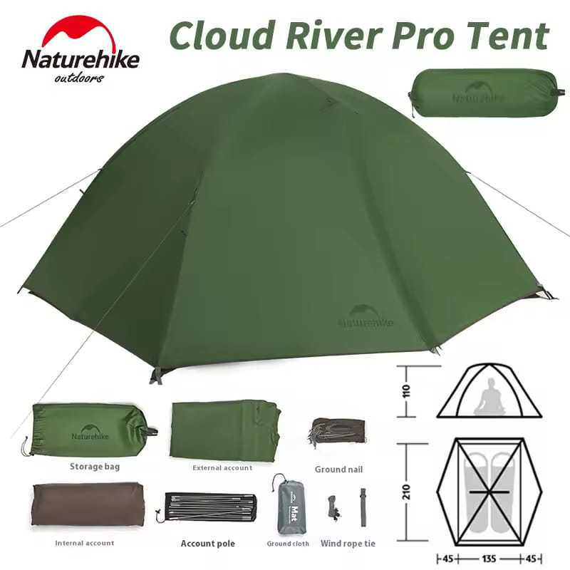 TENDA CLOUD CREEK PRO BACKPACKING TENT NATUREHIKE CNK2550WS022