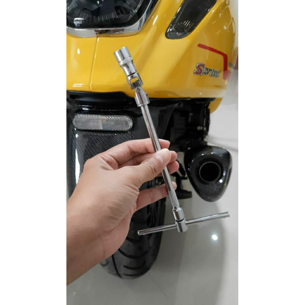 kunci lepas pasang knalpot vespa matic dan semua motor