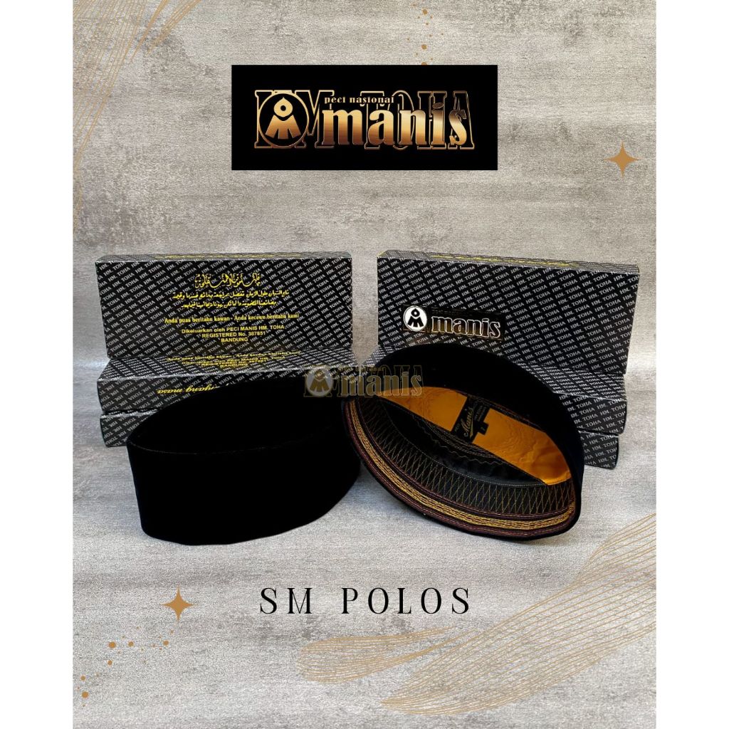 Peci Manis HM. Toha Original - Peci SM Polos Kualitas Super