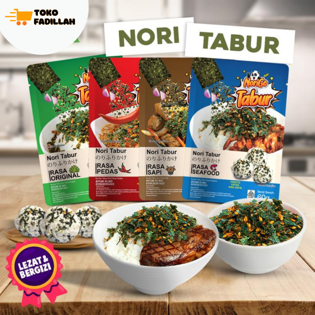 

Nori Tabur NoriGo Rumput Laut Panggang 60g - Semua Varian